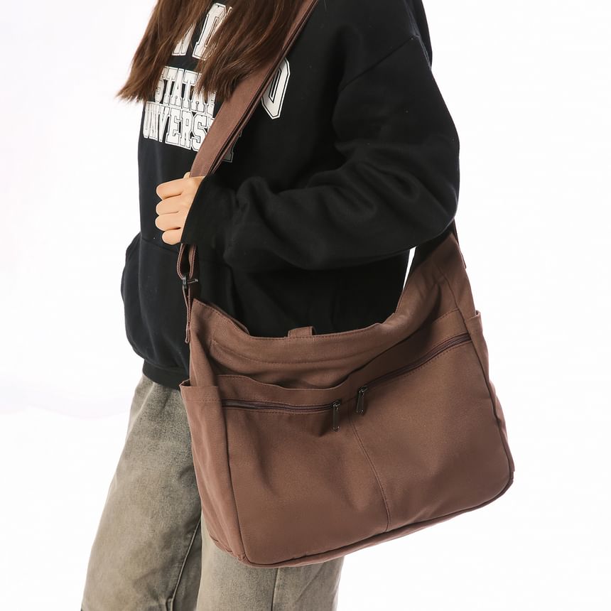 Plain Canvas Shoulder Bag