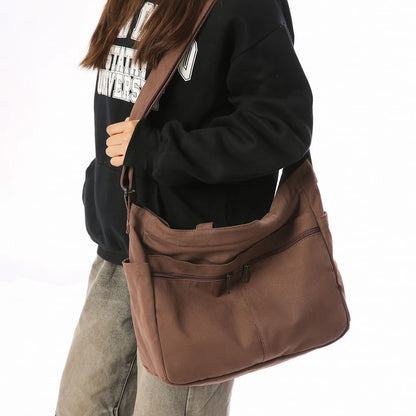 Plain Canvas Shoulder Bag