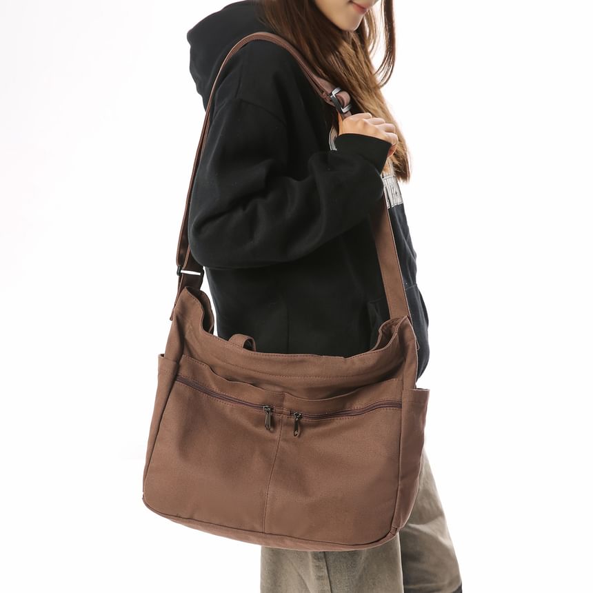 Plain Canvas Shoulder Bag