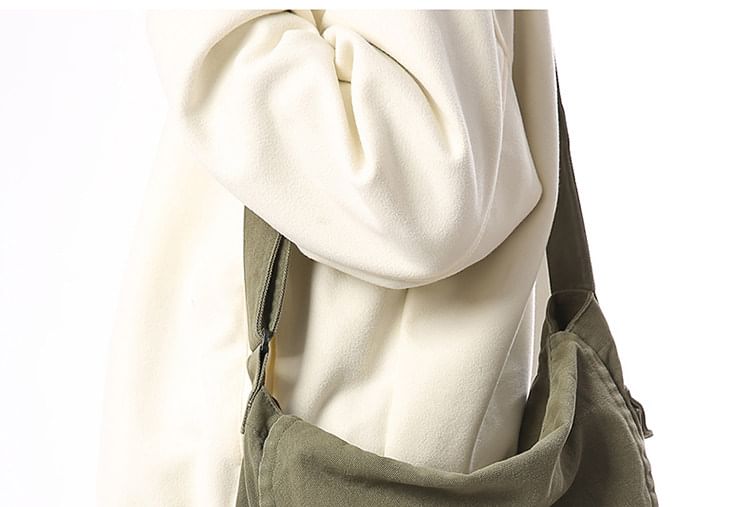 Plain Flap Crossbody Bag