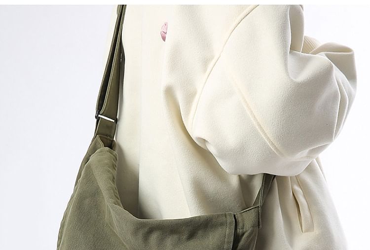Plain Flap Crossbody Bag