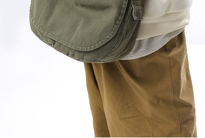 Plain Flap Crossbody Bag