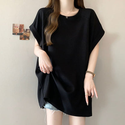 Raglan Round Neck Short Sleeve Tee