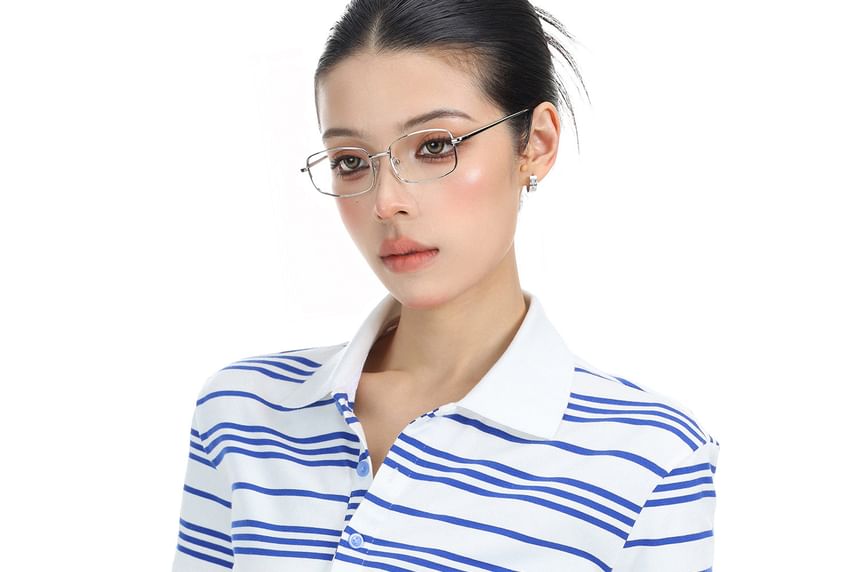 Striped Collared Tie-Waist Short-Sleeve Shirt