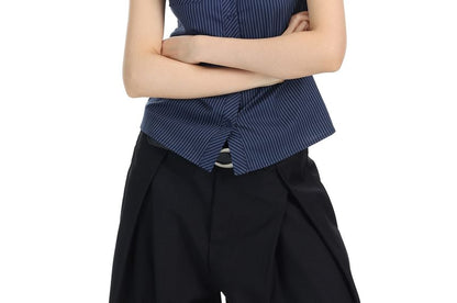 Short-Sleeve Striped Pocket Shirt