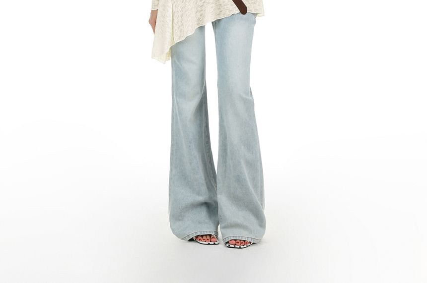 One-Shoulder Asymmetric Long-Sleeve Tee