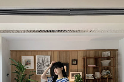Striped Crew Neck Short Sleeve Tee
