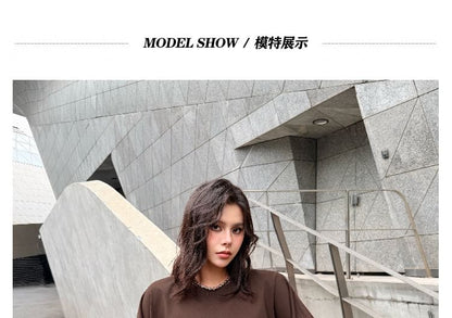 Solid Crewneck Sweatshirt