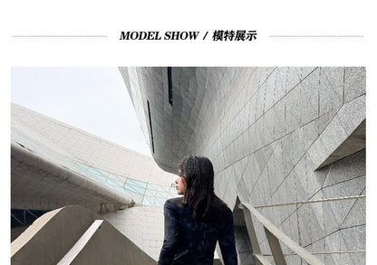 Faux Leather Shorts with Mock Neck Long Sleeve Top