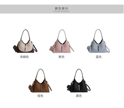 Set: Twist Lock Crossbody Shoulder Bag + Pouch