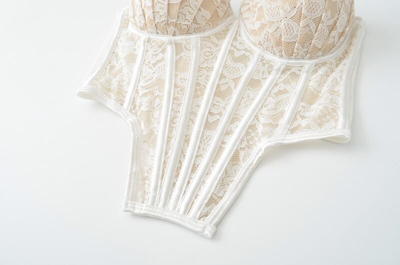 Lace-Trimmed Strappy Cami Bodysuit