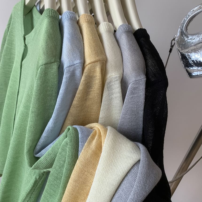 Plain Light Cardigan