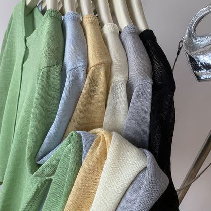 Plain Light Cardigan