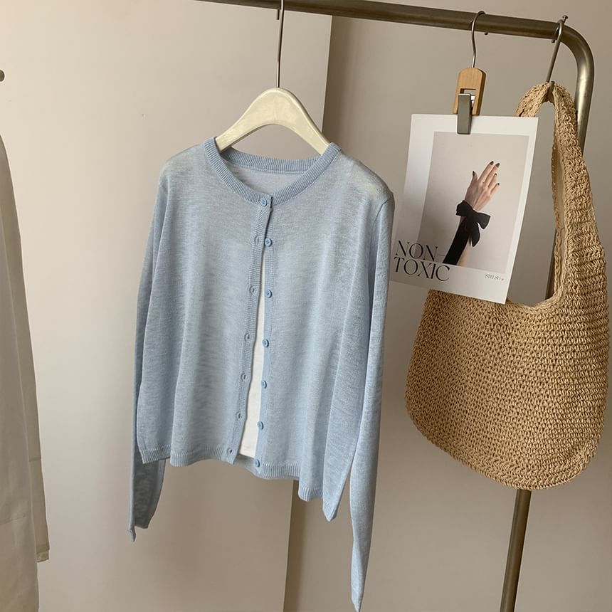 Plain Light Cardigan