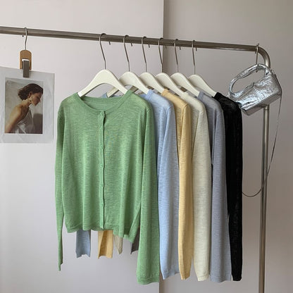 Plain Light Cardigan