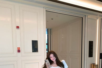 Ruched Crop Top and Flared Pants Two-Piece