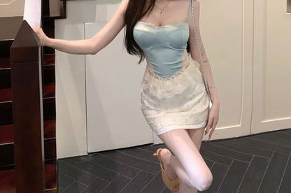 Lace Panel Sleeveless Cami
