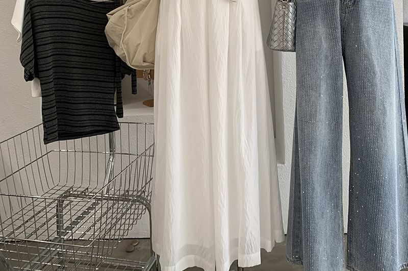 Slim-Fit Off-Shoulder Short-Sleeve Tee