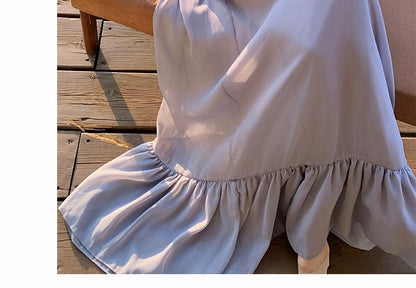 Sleeveless Crop Top and Maxi Skirt Set