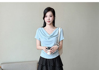 Mid Rise Dotted Maxi Tiered A-Line Skirt