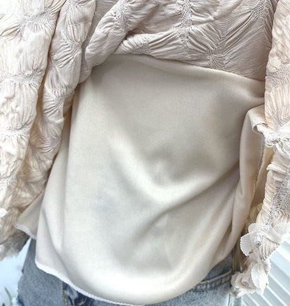Ruffled Scoop Neck Spaghetti Strap Camisole