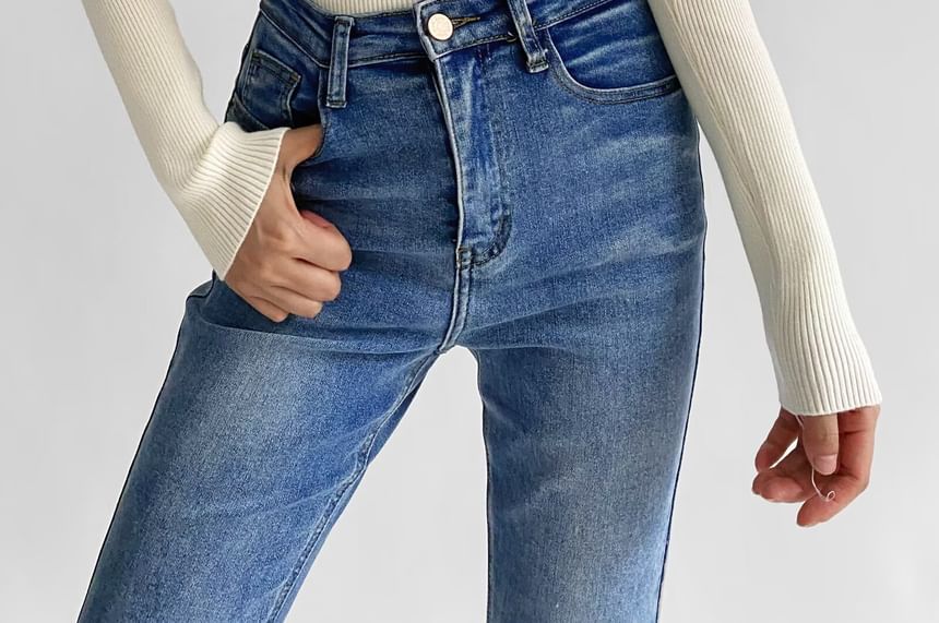 Stand Collar Long-Sleeve Plain Bodysuit