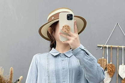 Long-Sleeve Lace Plain Shirt