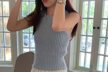 Mid Waist Ruffle Plain A-Line Skirt