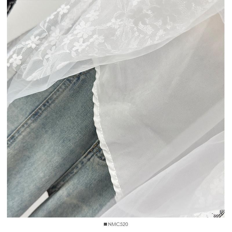 V-Neck Lace Asymmetrical Camisole Top