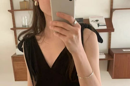 Slim V-Neck Camisole with Adjustable Straps