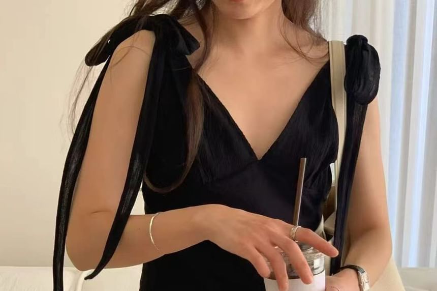 Slim V-Neck Camisole with Adjustable Straps