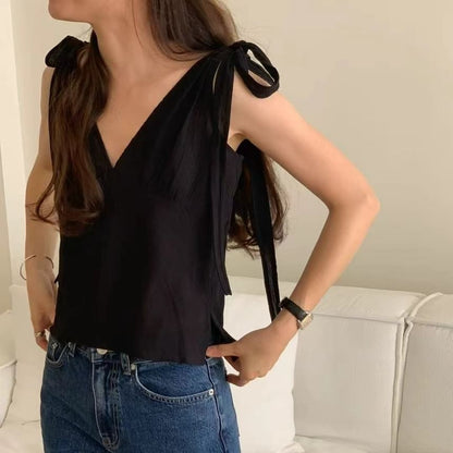 Slim V-Neck Camisole with Adjustable Straps