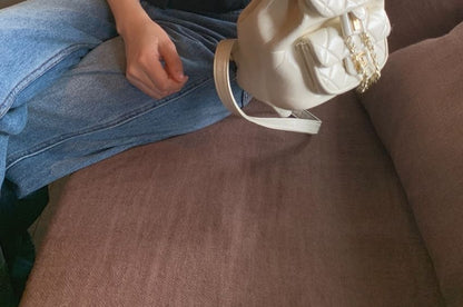 Short Sleeve V-Neck Jacquard Button Up Cropped Top