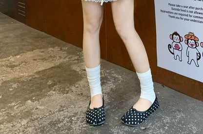 High Waist Micro Dotted Tiered Lace Trim Mini A-Line Skirt