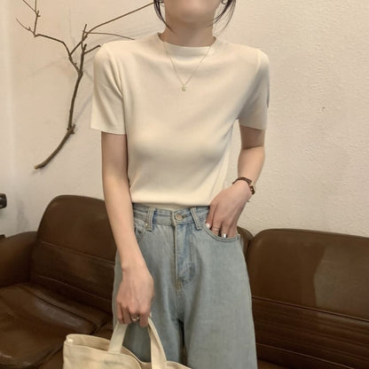 Mock Neck Knit Top