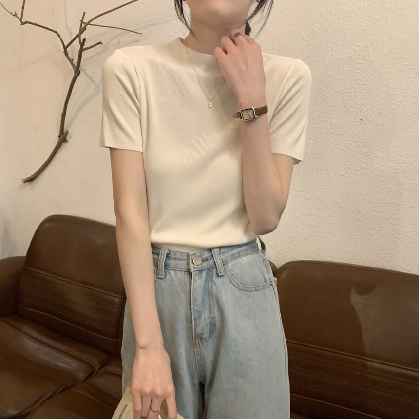 Mock Neck Knit Top