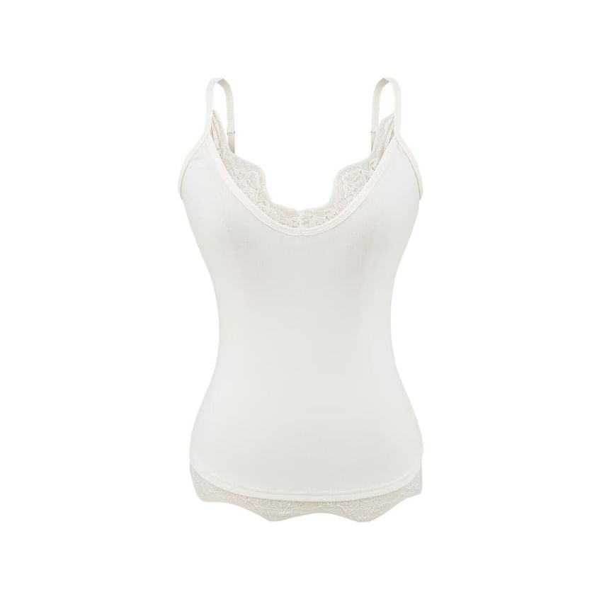 Lace Trim V-Neck Camisole