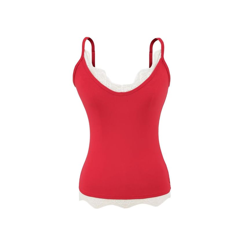 Lace Trim V-Neck Camisole
