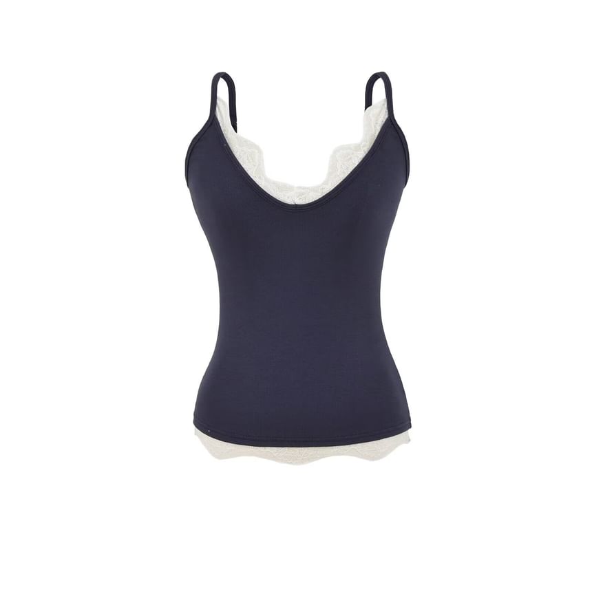 Lace Trim V-Neck Camisole