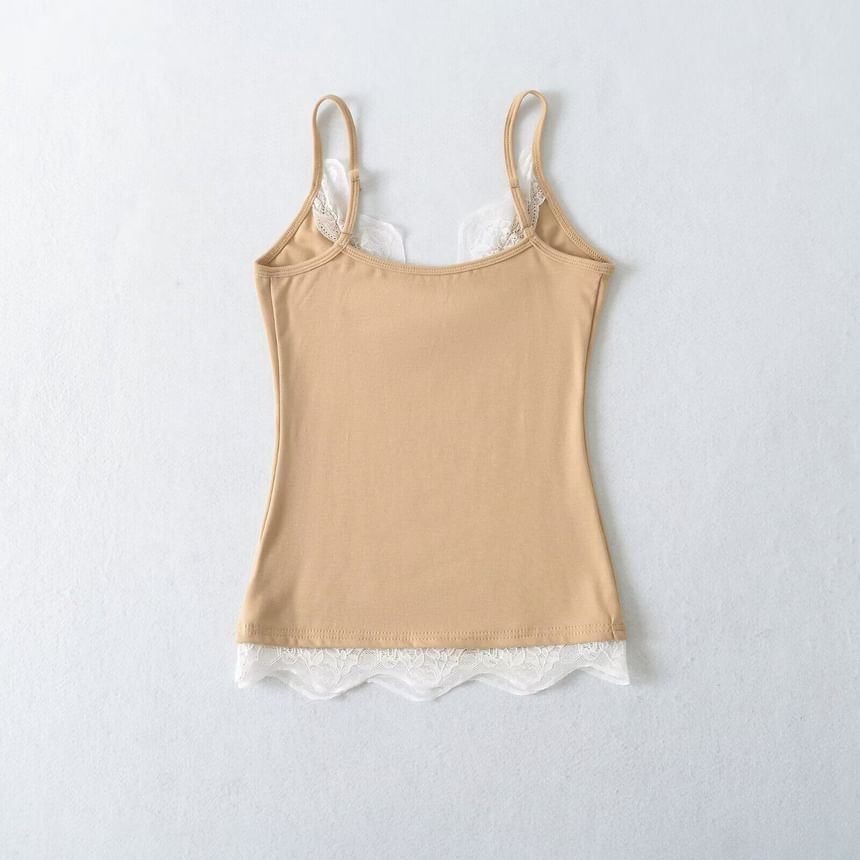 Lace Trim V-Neck Camisole