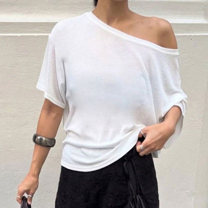 Cold Shoulder Loose Fit Tee