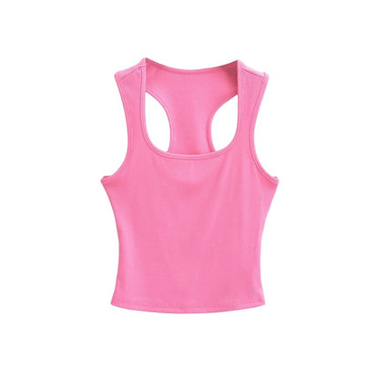 Ribbed Racerback Crop Tank