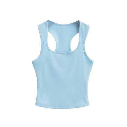 Ribbed Racerback Crop Tank