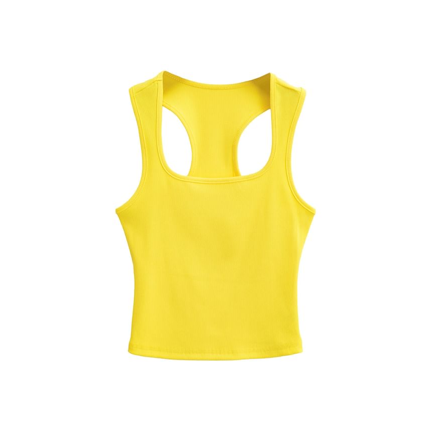 Ribbed Racerback Crop Tank
