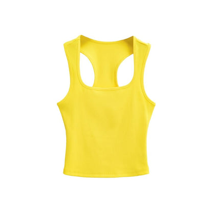 Ribbed Racerback Crop Tank