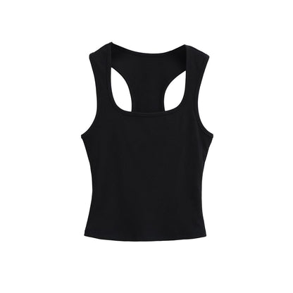 Ribbed Racerback Crop Tank