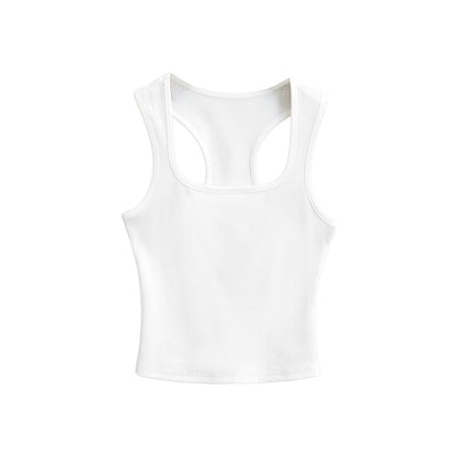 Ribbed Racerback Crop Tank