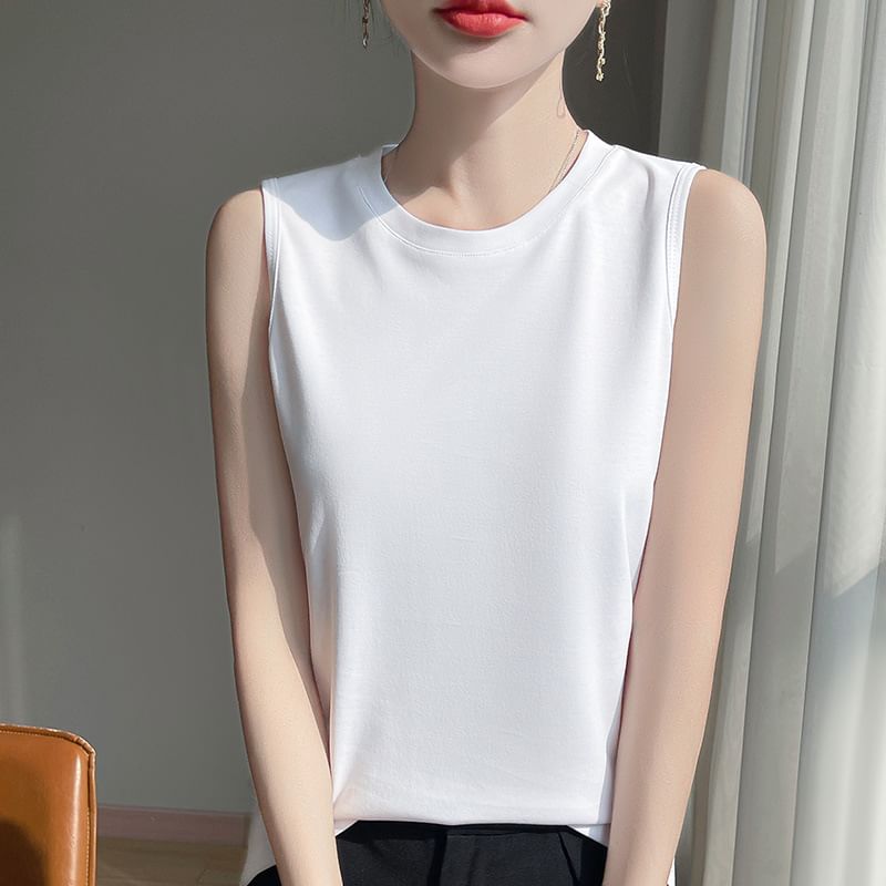 Crew Neck Tank Top