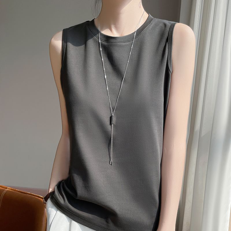 Crew Neck Tank Top