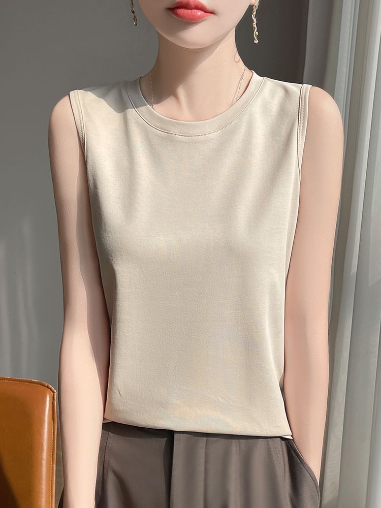 Crew Neck Tank Top
